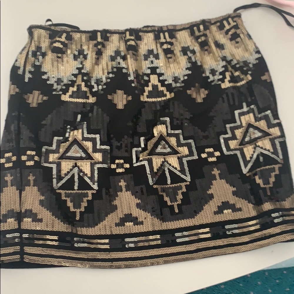 Beaded English Rose skirt